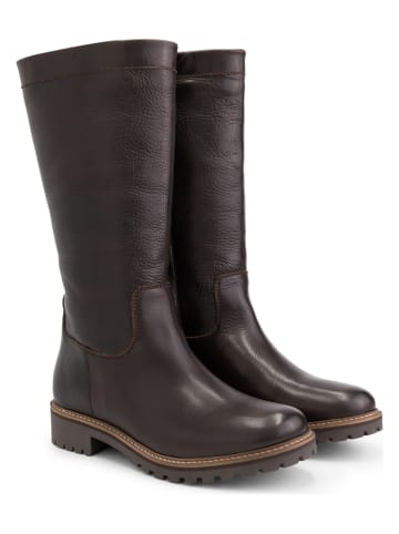 TRAVELIN' Leder-Stiefel "Varde" in Braun