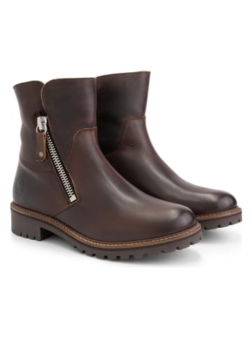 TRAVELIN' Leder-Boots "Vartae" in Braun