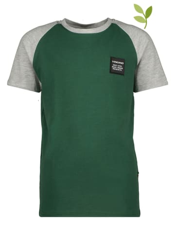 Vingino Koszulka "Henson" w kolorze szaro-zielonym