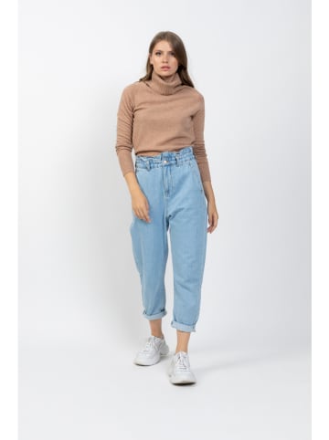 AUTHENTIC CASHMERE Kaszmirowy sweter w kolorze jasnobrązowym