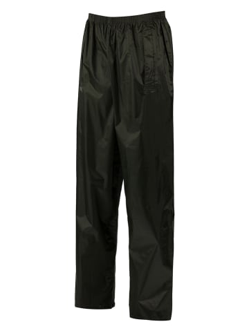 Regatta Spodnie przeciwdzeszczowe "Stmbrk" w kolorze ciemnozielonym