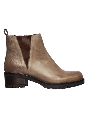 Skechers Leder-Chelsea-Boots "Lugnut" in Taupe