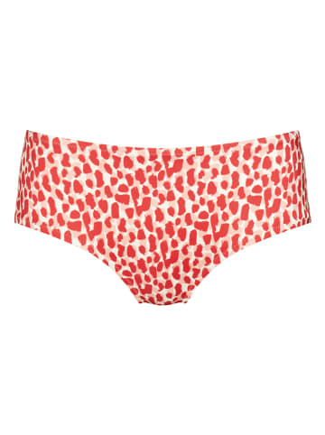 Sloggi Bikini-Hose in Rot/ Weiß