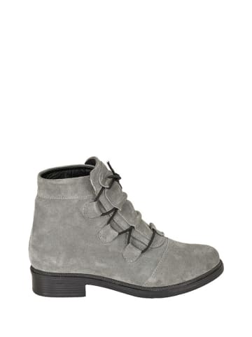 Moosefield Leder-Boots in Grau