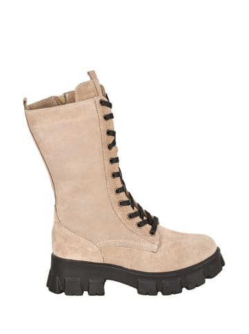 Moosefield Leder-Boots in Beige