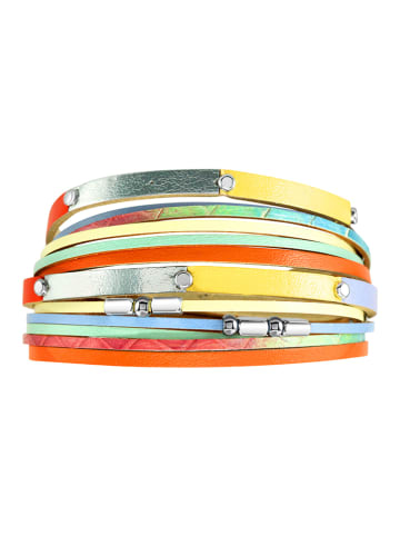 CRAZY CRYSTAL Leder-Armband mit Schmuckelementen