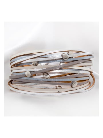 LUXURY AVENUE Leren armband met sierelementen