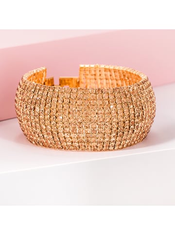 MENTHE À L'O Vergold. Armband mit Kristallen