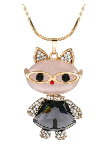 LA CHIQUITA Pozłacany naszyjnik z zawieszką - dł. 70 cm