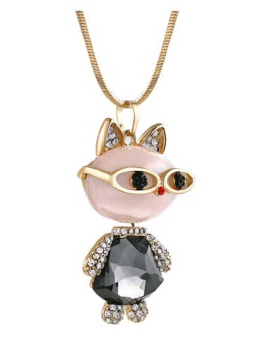 LA CHIQUITA Pozłacany naszyjnik z zawieszką - dł. 70 cm