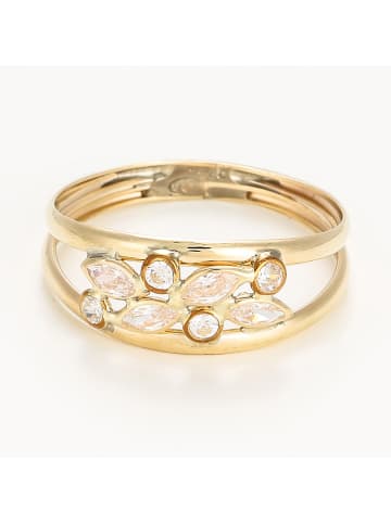 OR ÉCLAT Gouden ring "Adela" met edelstenen