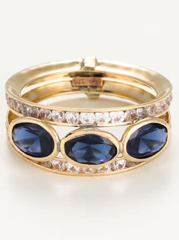 L instant d Or Gold-Ring "Elsa" mit Edelsteinen