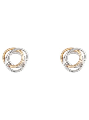 L instant d Or Złote kolczyki-wkrętki "Croisade"