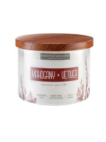 CANDLE-LITE Geurkaars "Mahogany & Vetiver" bruin - 418 g