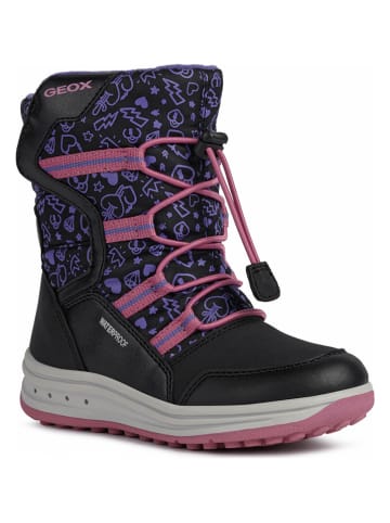 Geox Winterboots "Roby" in Schwarz/ Pink