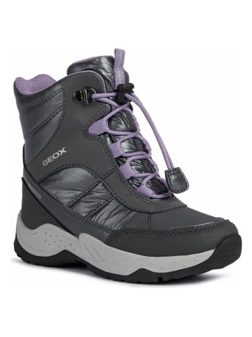 Geox Winterboots "Sentiero" in Anthrazit/ Lila