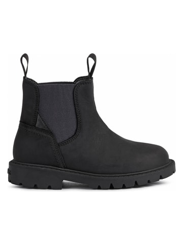 Geox Leder-Chelsea-Boots "Shaylax" in Schwarz/ Dunkelblau