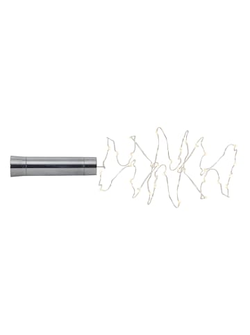 STAR Trading LED-Draht-Lichterkette "Dew Drops" in Silber - (L)200 cm