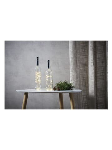 STAR Trading LED-Draht-Lichterkette "Dew Drops" in Silber - (L)200 cm