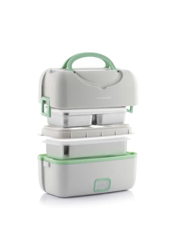 InnovaGoods Elektryczny pojemnik w kolorze białym na lunch - 23 x 17 x 13 cm