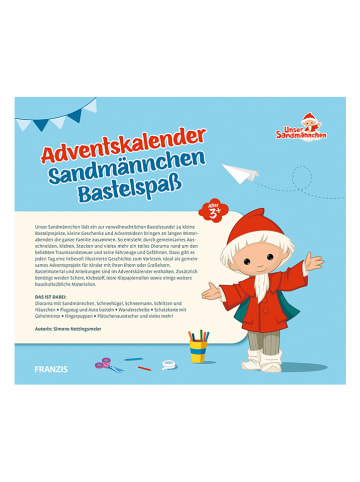 FRANZIS Adventskalender "Bastelspaß mit dem Sandmännchen" - ab 3 Jahren
