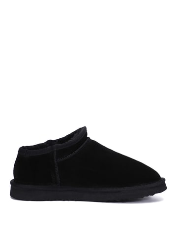 NICEBAY Leren winterboots "Huguette" zwart