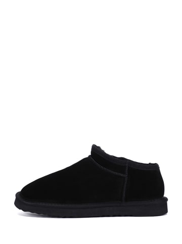 NICEBAY Leren winterboots "Huguette" zwart