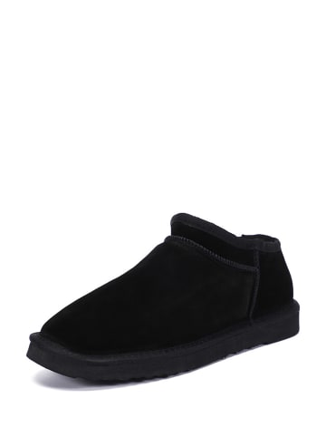 NICEBAY Leren winterboots "Huguette" zwart