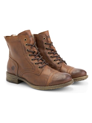 NoGRZ Leder-Boots "A.Aalto" in Hellbraun