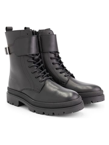 NoGRZ Leren boots zwart