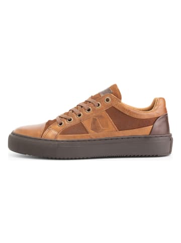 NoGRZ Leren sneakers "A.Maggi" lichtbruin