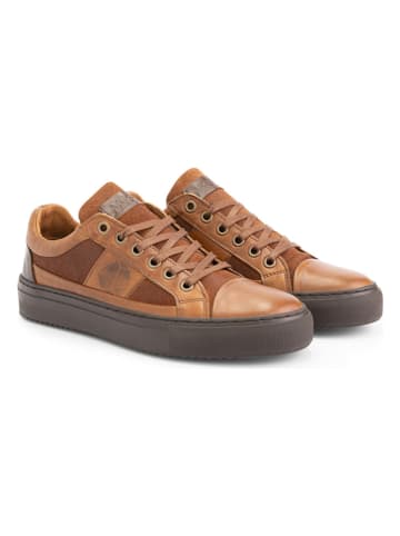 NoGRZ Leren sneakers "A.Maggi" lichtbruin