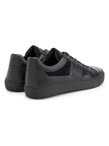 NoGRZ Skórzane sneakersy "A.Maggi" w kolorze czarnym
