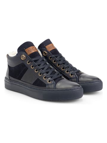 NoGRZ Leder-Sneakers "P.daCortona" in Dunkelblau