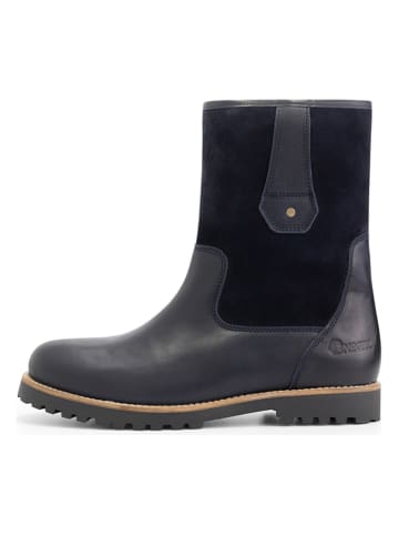 NoGRZ Leder-Boots "R.Cassels" in Dunkelblau