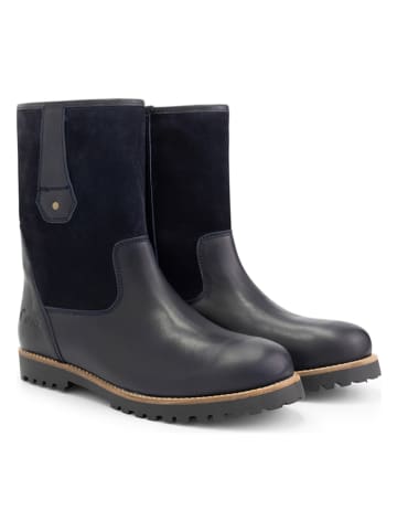 NoGRZ Leder-Boots "R.Cassels" in Dunkelblau