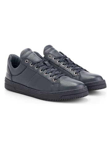 NoGRZ Leren sneakers "D.Trezzin" donkerblauw