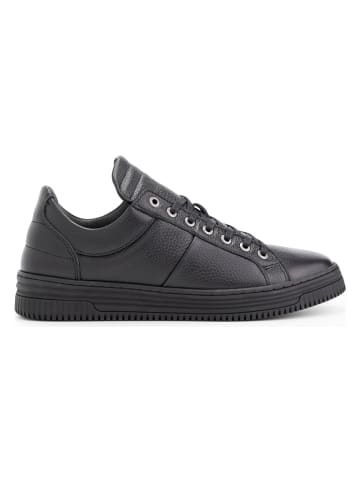 NoGRZ Skórzane sneakersy "D.Trezzin" w kolorze czarnym