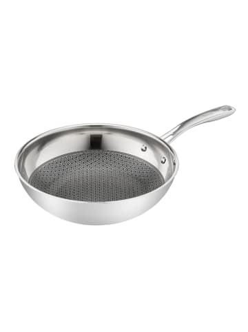 Tefal 2-delige set: roestvrijstalen wokpan met deksel "Eternal Mesh" - Ø 28 cm