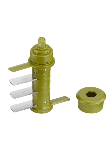 Jamie Oliver Zerkleinerer "Chop & Shaker" in Grün - (B)12 x (H)13 x (T)10 cm