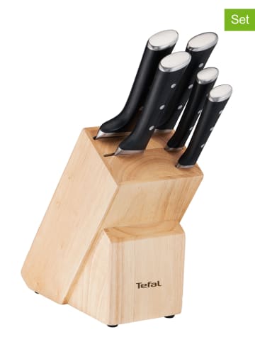 Tefal 6tlg. Messerblock-Set "Ice Force" in Natur