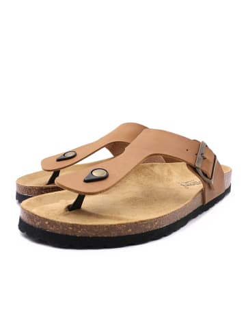 billowy Teenslippers lichtbruin