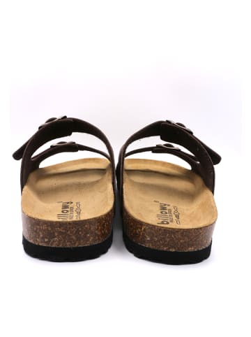 billowy Pantoletten in Braun