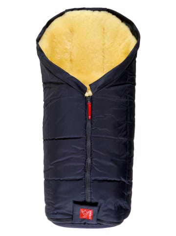 Kaiser Naturfellprodukte Voetenzak met lamsvacht ''Iglu'' donkerblauw - (L)93 x (B)45 cm
