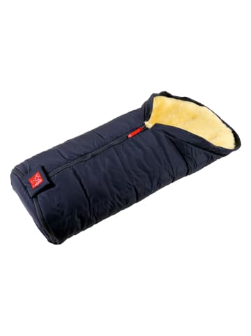 Kaiser Naturfellprodukte Voetenzak met lamsvacht ''Iglu'' donkerblauw - (L)93 x (B)45 cm