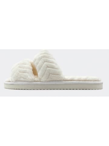 Flip Flop Hausschuhe "Knot" in Creme