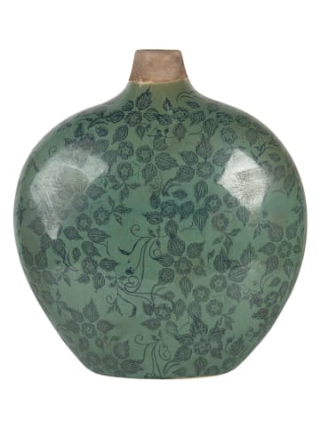 Clayre & Eef Vaas groen - (B)23 x (H)26 x (D)11 cm
