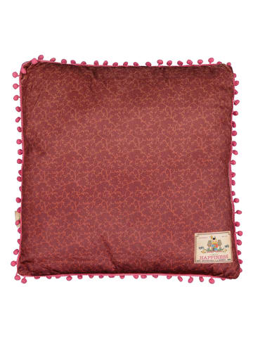 HAPPINESS Kussen "Ruby" bordeaux