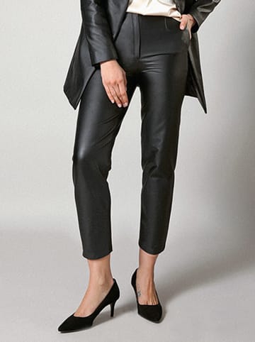 Molton Spodnie w kolorze czarnym