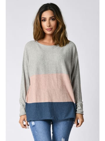 Plus Size Company Sweter "Buenos-Aires" w kolorze szarym